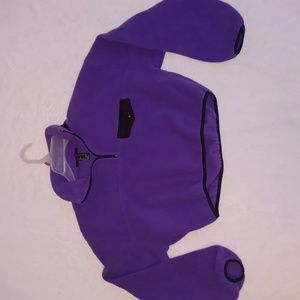 Forever 21 purple cropped pullover quarter zip